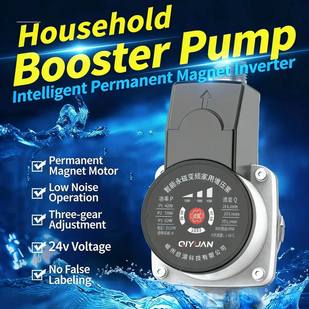 Интеллектуальный бесшумный бустерный насос с постоянным магнитом и переменной частотой